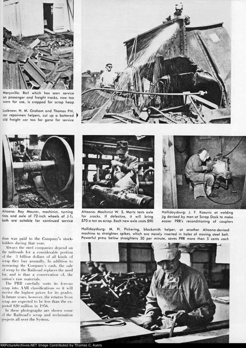 PRR "Scrap And Reclamation," Page 13, 1957